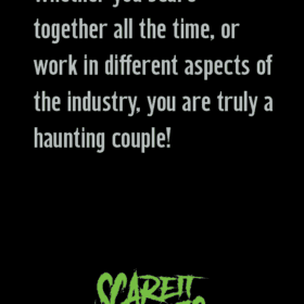 Merit badge for haunted house couples and partners