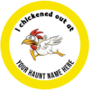 Customized Chicken Out Button