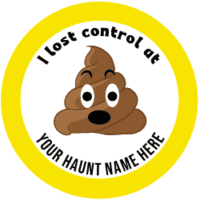 Custom I Lost Control Poo button