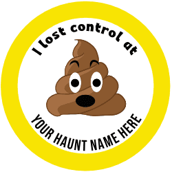 Custom I Lost Control Poo button