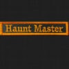 Haunt Master Name Badge in Pumpkin Orange