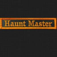 Haunt Master Name Badge in Pumpkin Orange