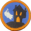 Merit badge award for home haunters and Halloween decorators