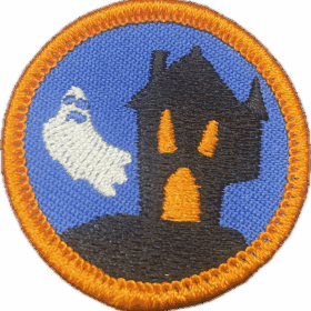 Merit badge award for home haunters and Halloween decorators