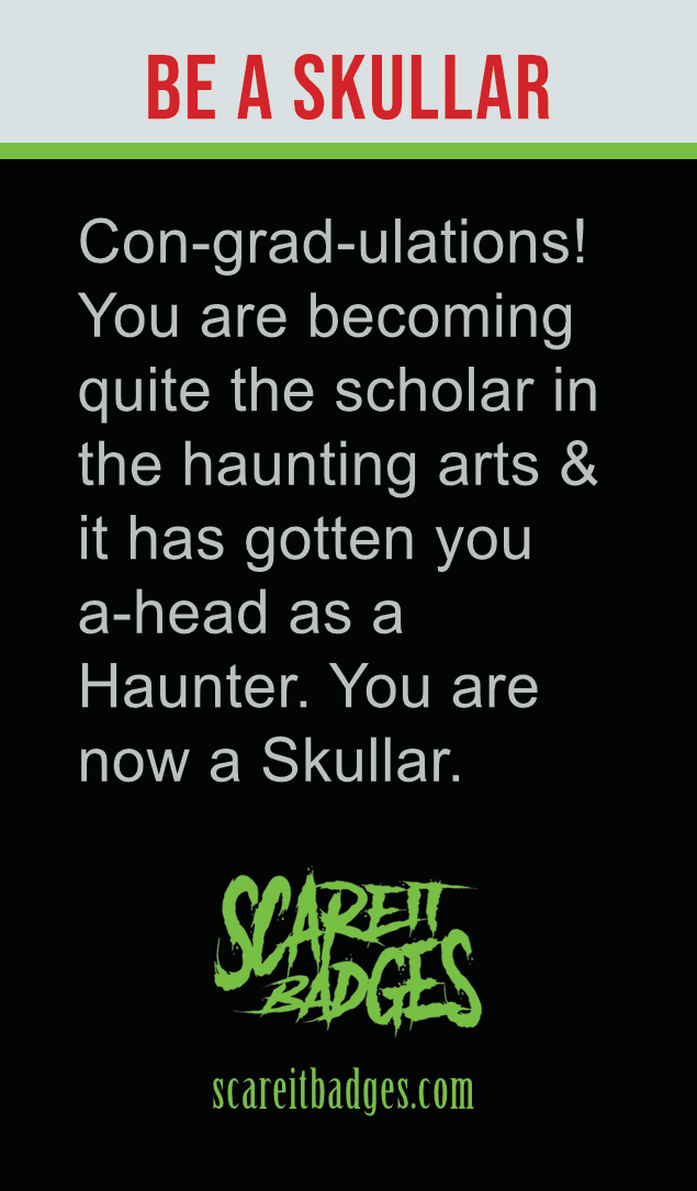 Training & education merit badge for haunted houses