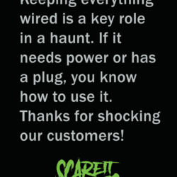 Electrical badge or patch for Haunters