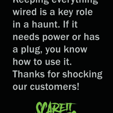 Electrical badge or patch for Haunters