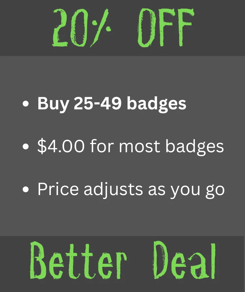 Discount code for scareit badges