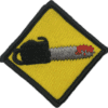 Chainsaw badge awarded to that chainsaw wielding scare actor.