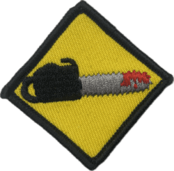 Chainsaw badge awarded to that chainsaw wielding scare actor.