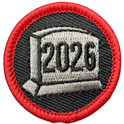 Participation badge for working at a haunted house attraction