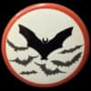 Bats Button. Team Leader of a haunted house.