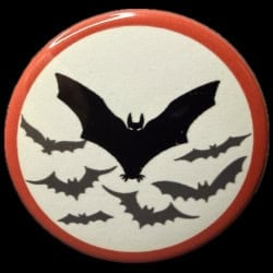 Bats Button. Team Leader of a haunted house.