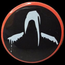 Creepiest character at a haunted house button. Grim reaper.
